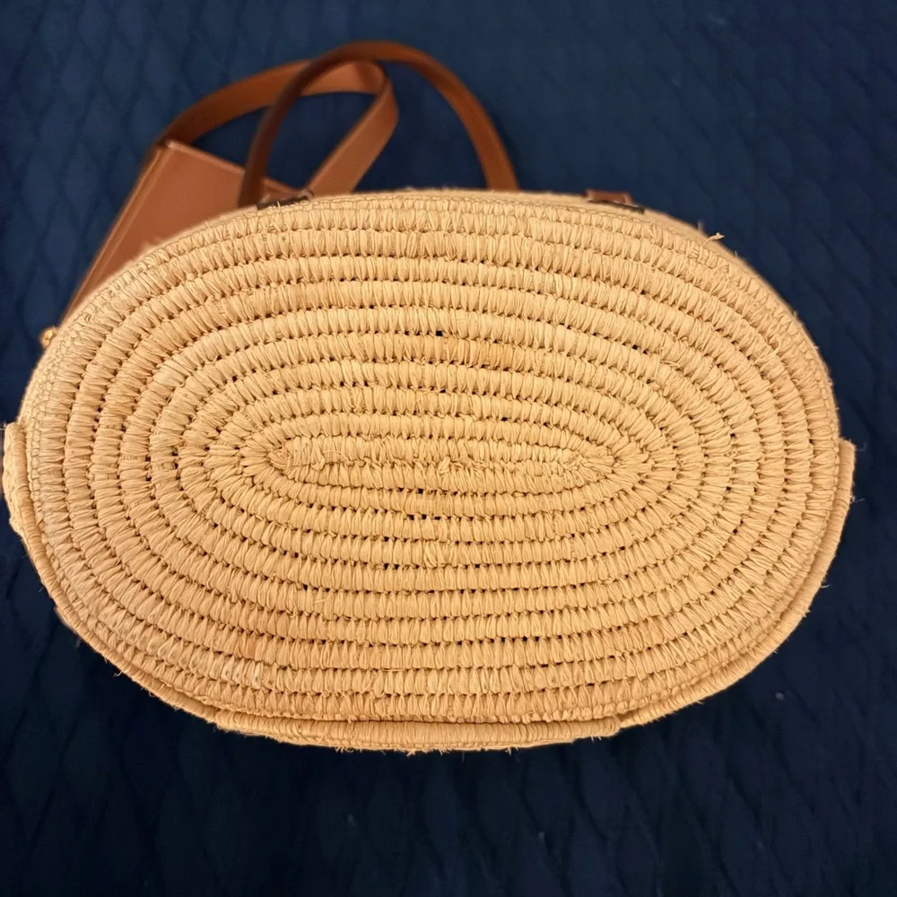 Celine Triomphe Small Raffia Bag - Picture 4 of 6